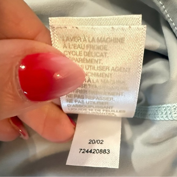 ZELLA Nova Perforated Racerback Tank - Blue Sterling Plus 2X - Picture 11 of 15